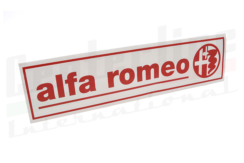 Alfa Romeo Glass Decal Large